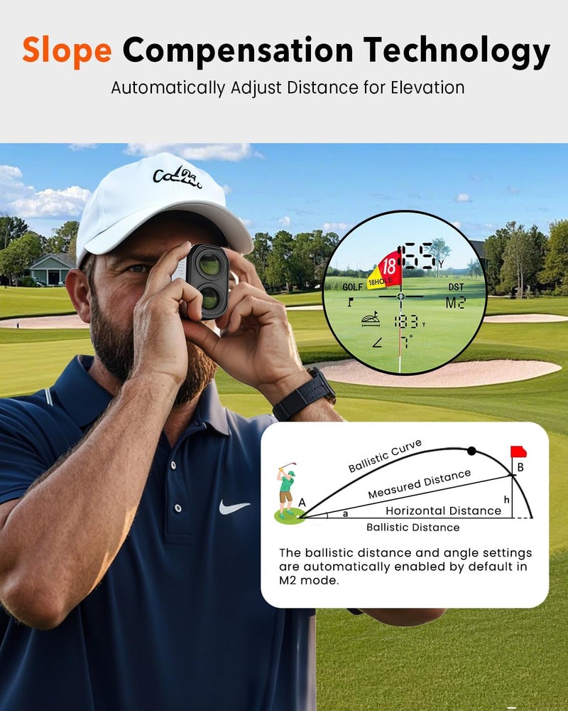 AZZWNGY Golf Rangefinder with Slope - 1500 Yards Laser Range Finder for Golf & Hunting - Image 3