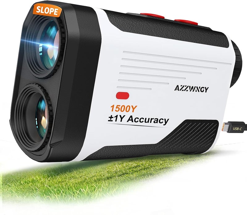 AZZWNGY Golf Rangefinder with Slope - 1500 Yards Laser Range Finder for Golf & Hunting - Image 1