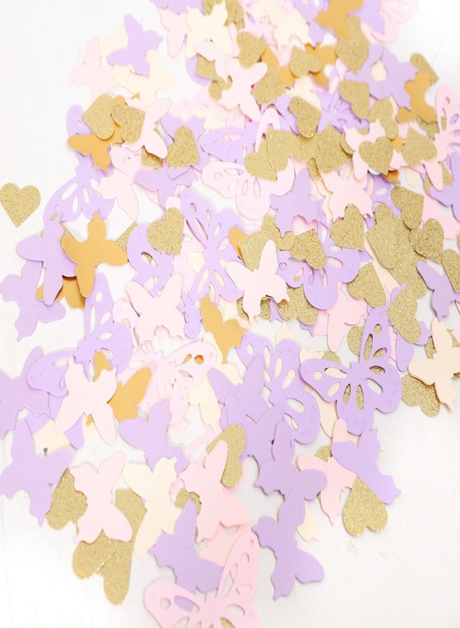 HIKLO Butterfly Table Scatter Confetti - Butterfly Table Decorations, Butterfly Birthday Decoration, Butterfly Themed Wedding/Bridal Shower/Baby Shower Party Supplies, 210 Pcs Pink Purple Gold Confetti - Image 5
