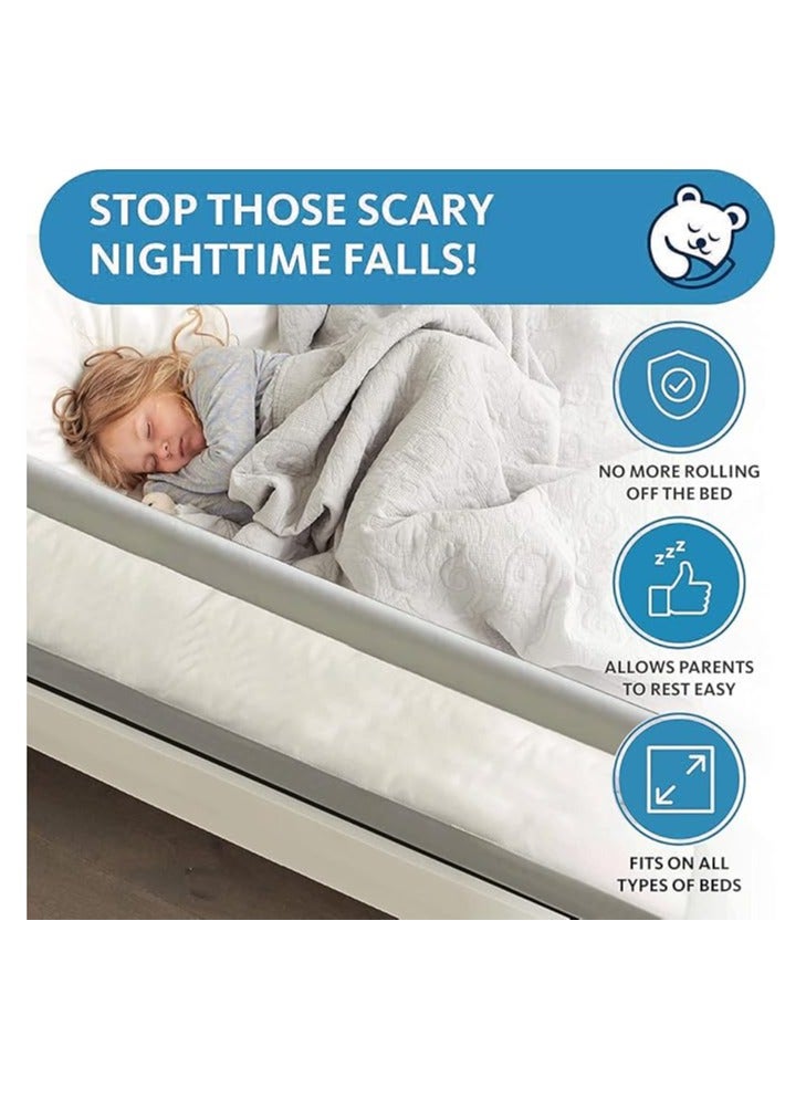 Foldable Toddler Bed Rails,Safety Baby Bed Rails Guard, Bed Fence Protector Rail, Adjustable Heights Kid Bed Guard Rail for Twin Queen King Full Size Beds 1.5m - Image 4