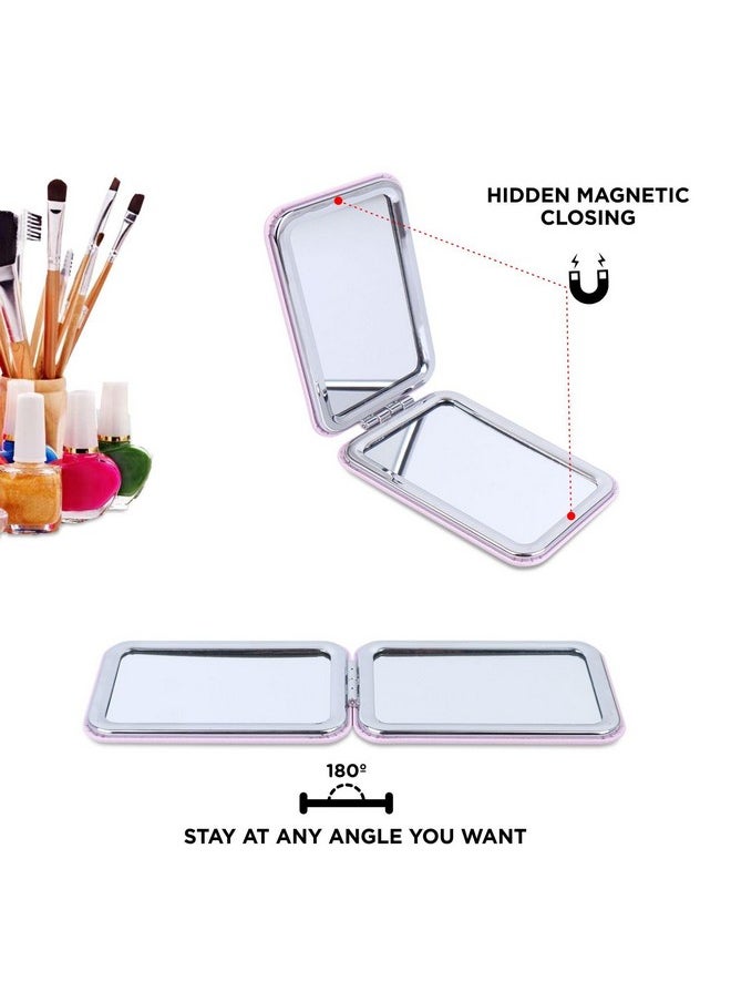 NFI essentials NFI essentials Dressing Table Cosmetic Makeup Mirror with Stand, Rectangle Shape Mirror for Multipurpose Tabletop Vanity Mirror Shaving Mirror Bathroom Mirror Magnifying Mirror Standing Mirror  - Image 2