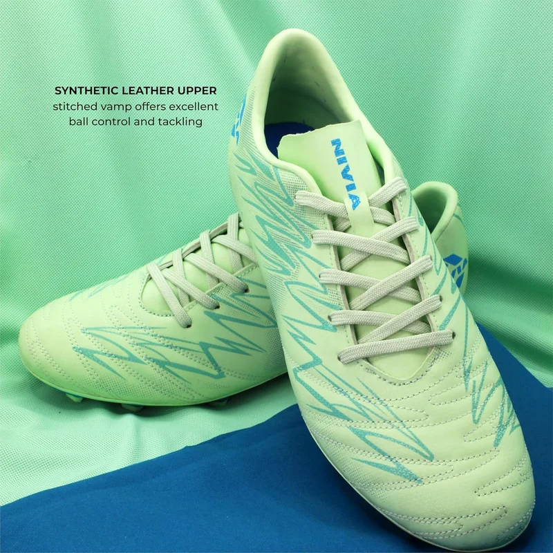 نيفيا Nivia Encounter 11.0 Football Studs for Men - Lightweight Synthetic Leather with TPU Sole for Hard and Grassy Surfaces