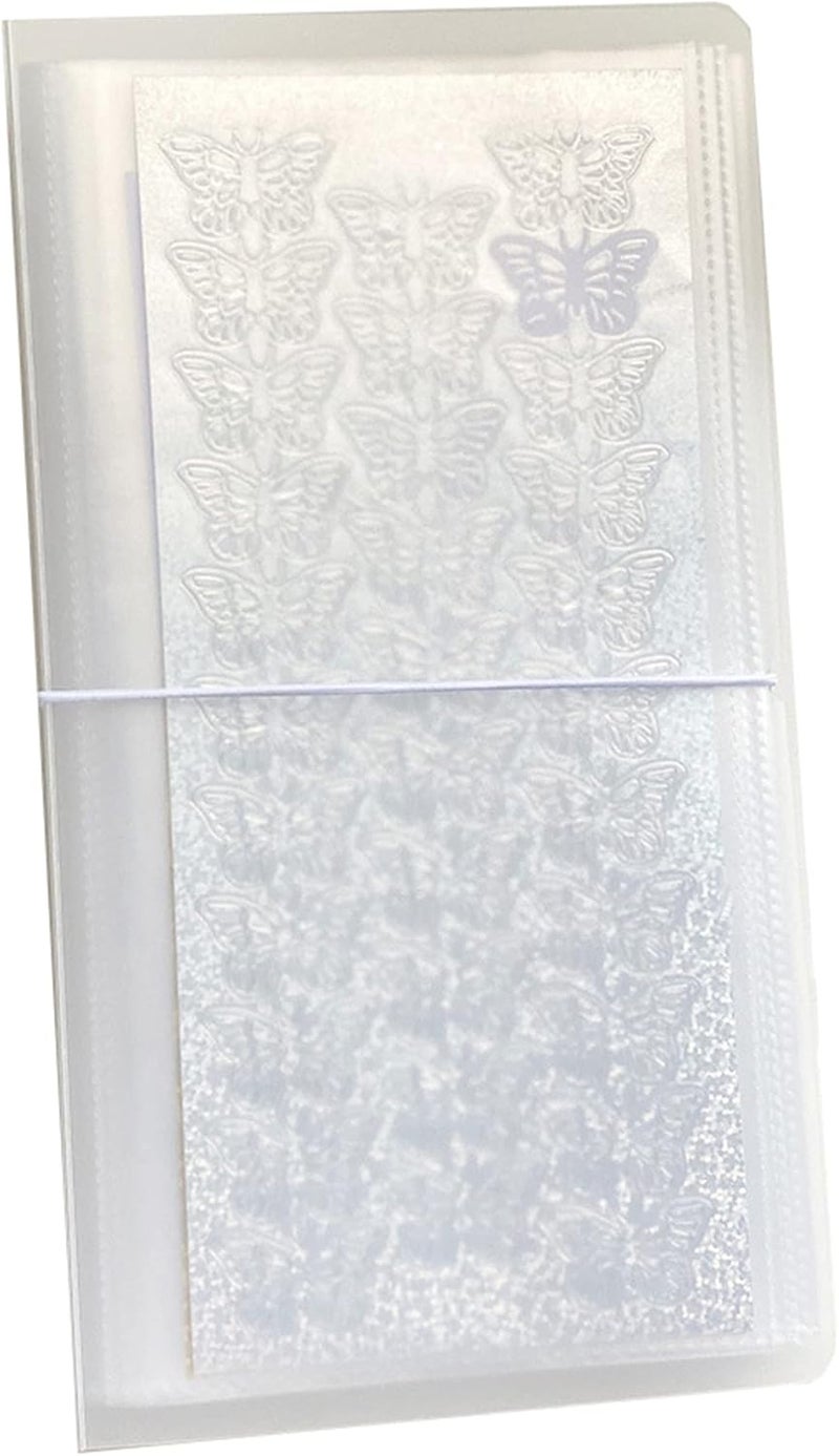 YOAVIP 4.8 x 9.6 Large Clear Storage Book for Stickers Organizer Binder 50 Page - Image 1
