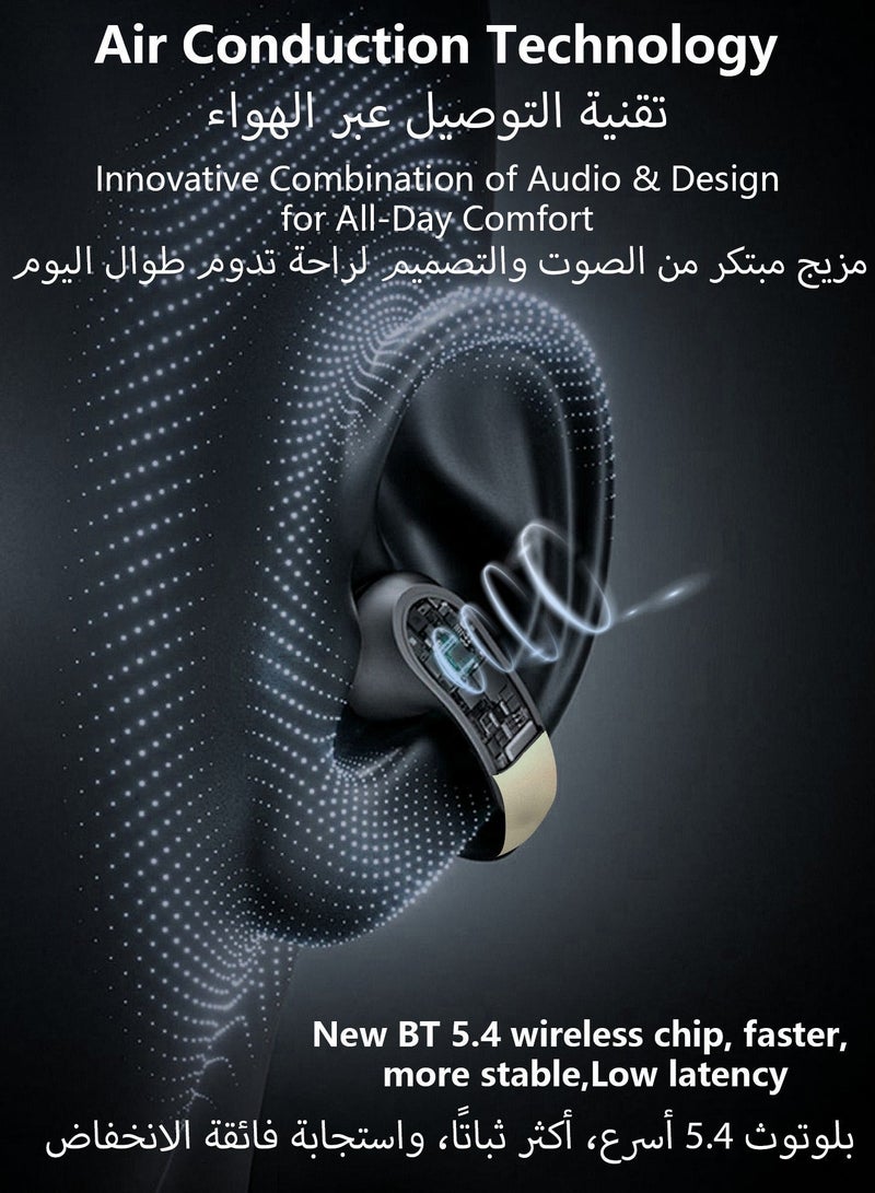 DUDAO Open-Ear Earbuds U20Pro – Clip-On FreeClip Wireless Earphones, Bluetooth Earbuds, Futuristic Design, Feather-Like Wearing, Long Battery Life, iOS & Android – White - Image 5