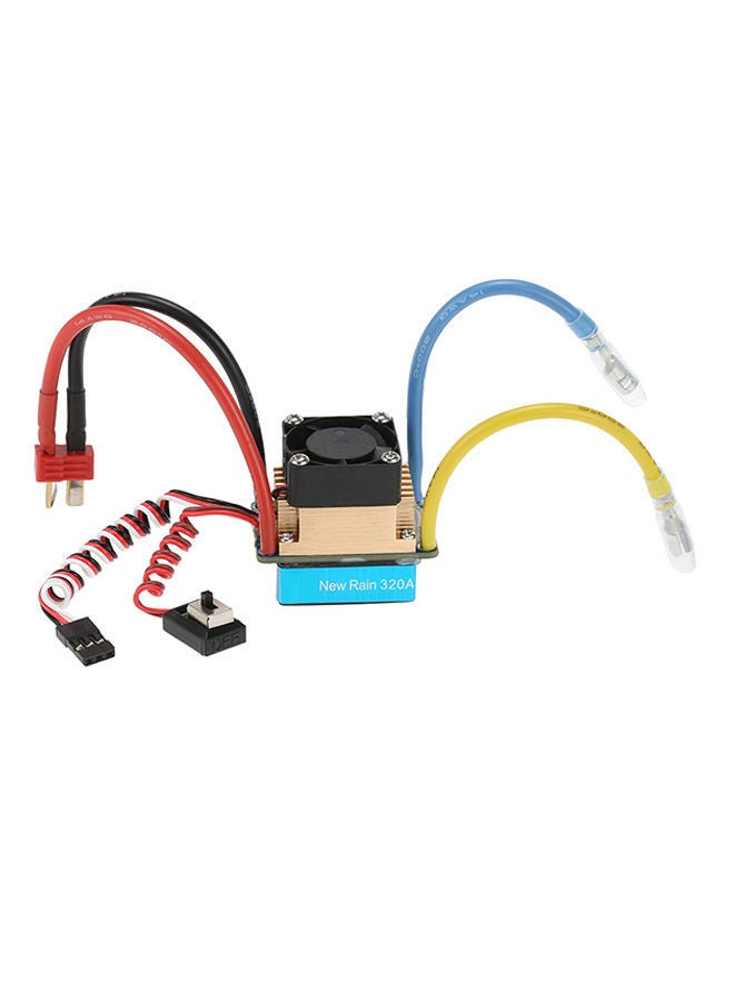 NIBEMINENT Waterproof Brushed ESC Electronic Speed Controller 320A For 1/10 RC Car - Image 1