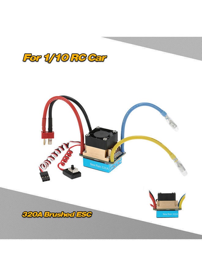NIBEMINENT Waterproof Brushed ESC Electronic Speed Controller 320A For 1/10 RC Car - Image 4