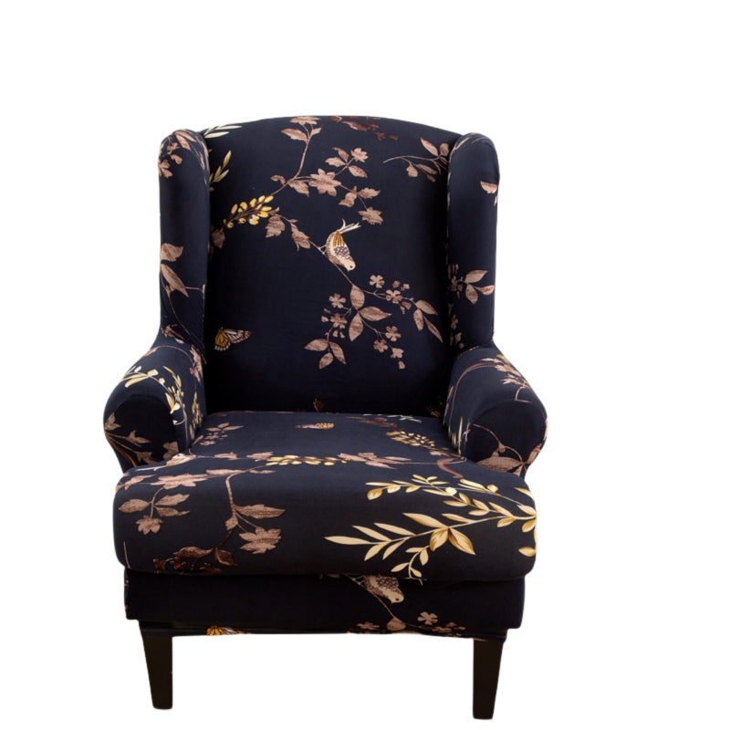 Eco-Ancheng Chair Covers Wingback Chair Slipcover 2-Piece Stretch Wing Chair Slipcovers Wingback Armchair Covers Slipcovers for Wingback Chairs with Elastic Bottom Wing Chair Covers for Living Room - Image 1