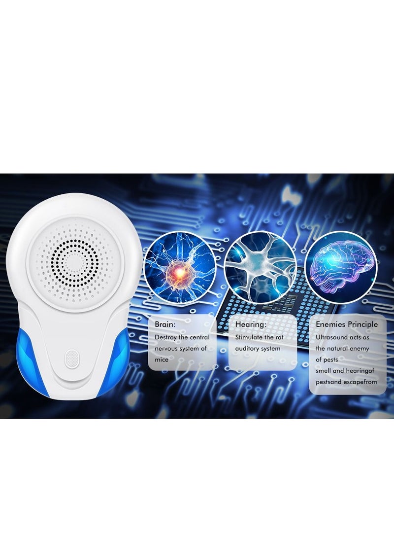 Ultrasonic-Pest-Repeller (6 Packs), Pest Repellent Ultrasonic Plug-in Indoor Electronic Pest Control, for Roach, Mouse, Bugs, Mosquito, Mice, Spider,Fruit Fly