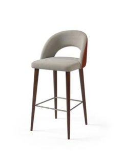 Woplek White&Red Fabric Comfort Barstool  - Image 1