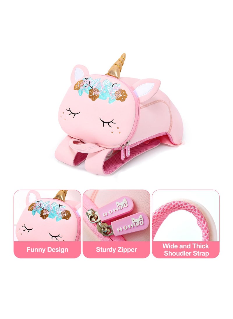 Nohoo حقيبة Nohoo Pre School 3D Unicorn Pink (كبيرة)  - Image 5