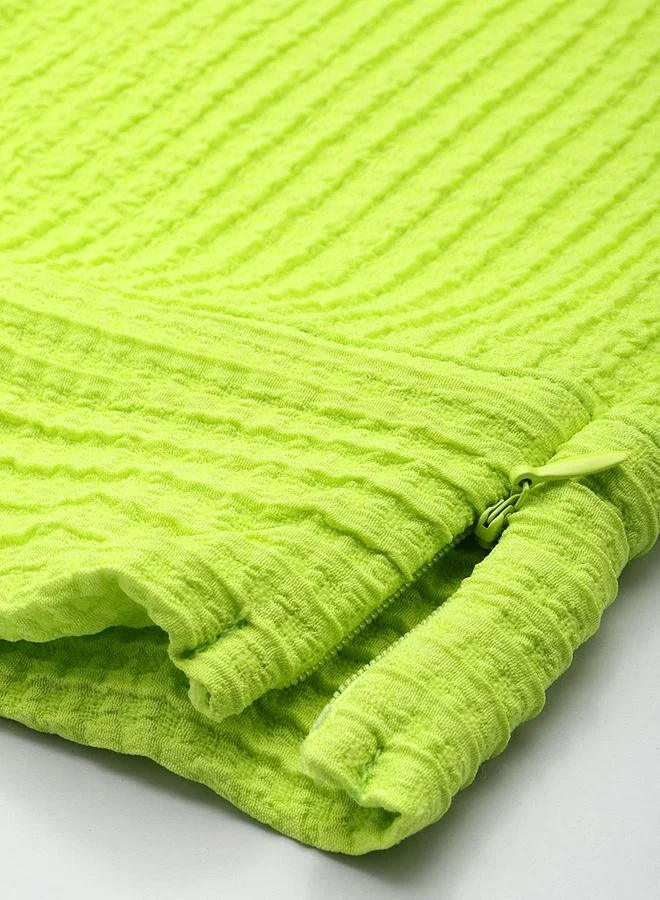 Freehand  Freehand Women Green Textured Crop Top for Women | Best Price UAE