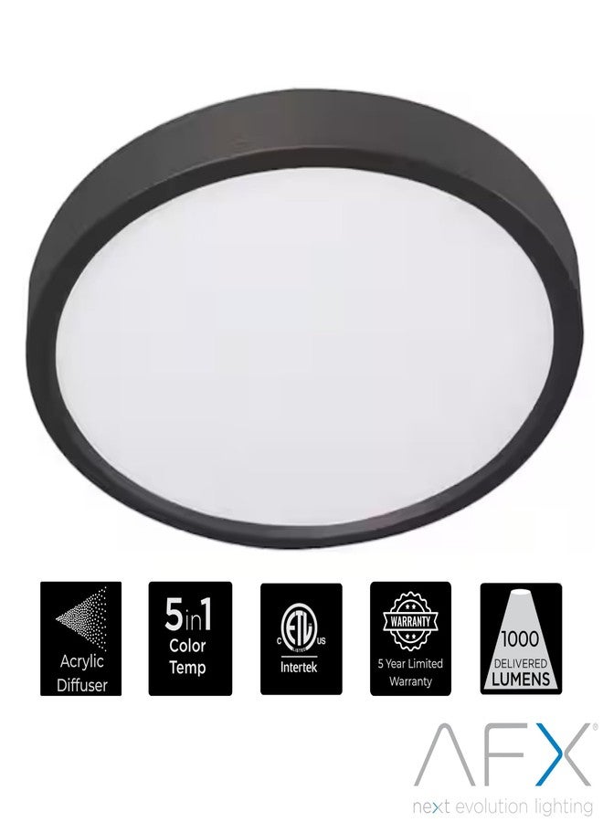 AFX EGRF08LAJD5 Edge Round 8 Inch LED Flush Mount Ceiling Light | 15W Integrated LED | 1000 Lumens | Dimmable | 2700-5000K Adjustable CCT | White Acrylic Diffuser | Modern Low Profile Ceiling Fixture - Image 3