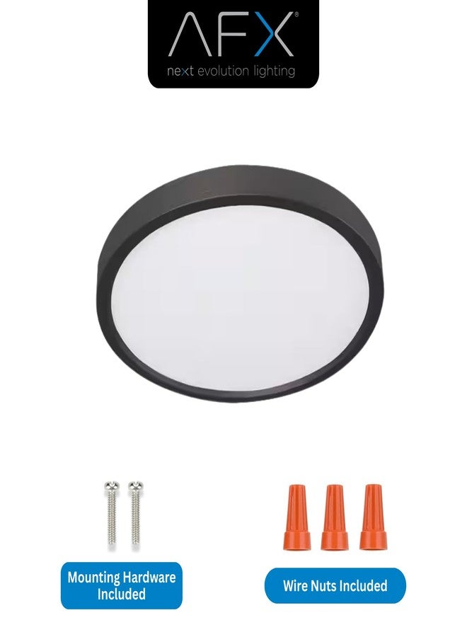 AFX EGRF08LAJD5 Edge Round 8 Inch LED Flush Mount Ceiling Light | 15W Integrated LED | 1000 Lumens | Dimmable | 2700-5000K Adjustable CCT | White Acrylic Diffuser | Modern Low Profile Ceiling Fixture - Image 4