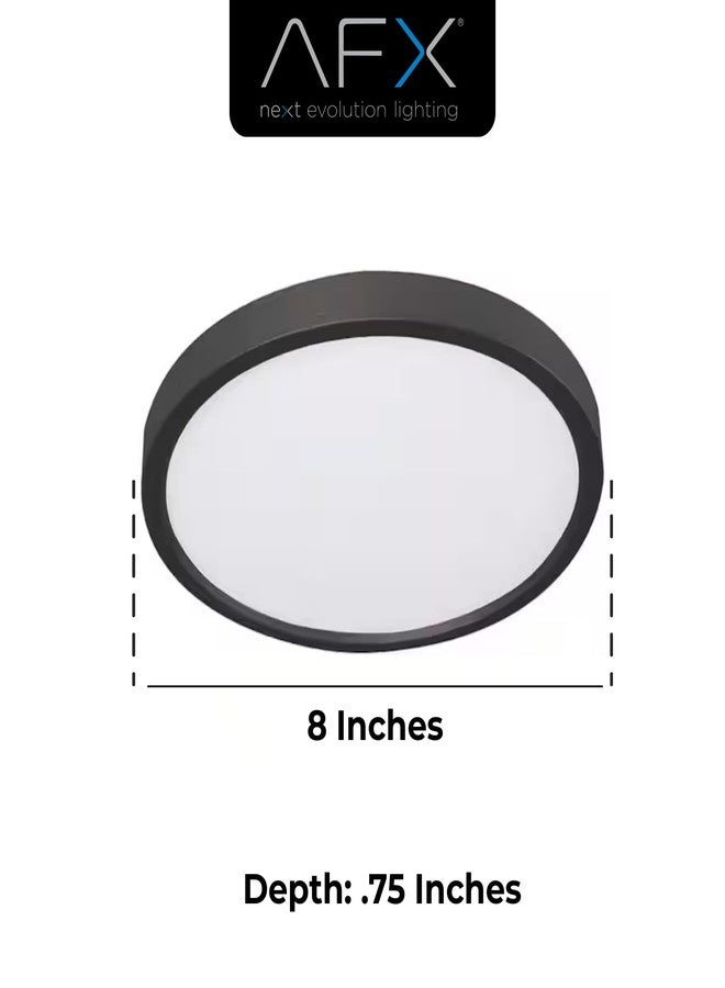 AFX EGRF08LAJD5 Edge Round 8 Inch LED Flush Mount Ceiling Light | 15W Integrated LED | 1000 Lumens | Dimmable | 2700-5000K Adjustable CCT | White Acrylic Diffuser | Modern Low Profile Ceiling Fixture - Image 2