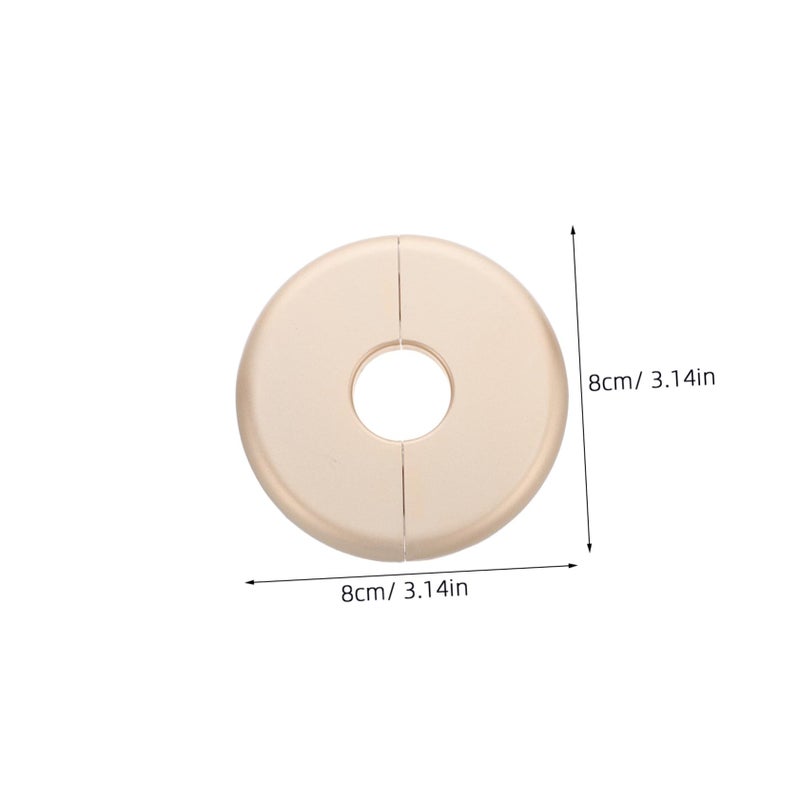 Decorative Flange Pipe Cover Round Split Wall Plate Golden Conceals Openings - Image 3