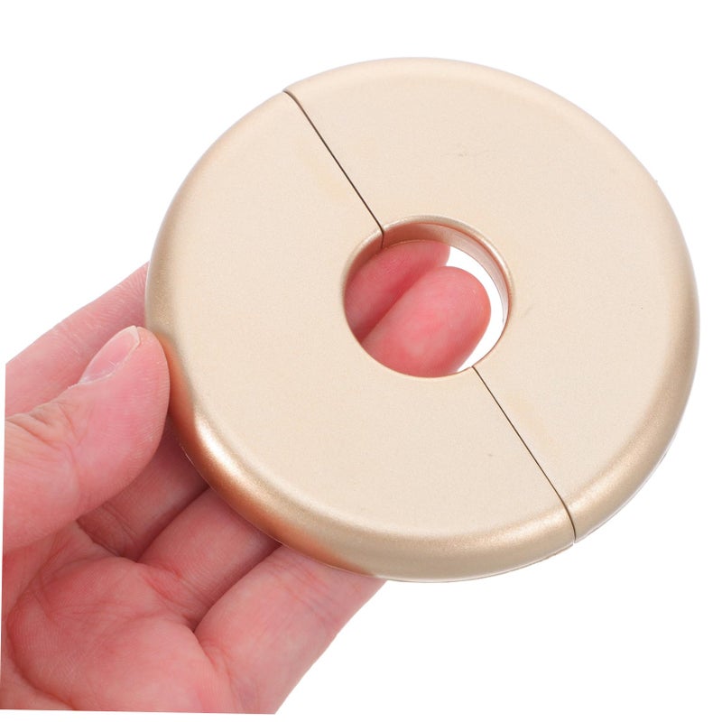 Decorative Flange Pipe Cover Round Split Wall Plate Golden Conceals Openings - Image 5