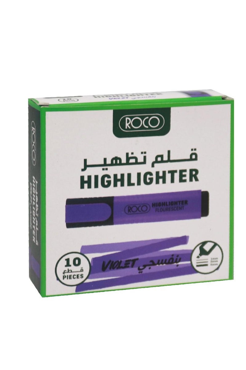 روكو 120 قلم تمييز 1.2 - 5 مم بطرف مشطوف بنفسجي - Image 3