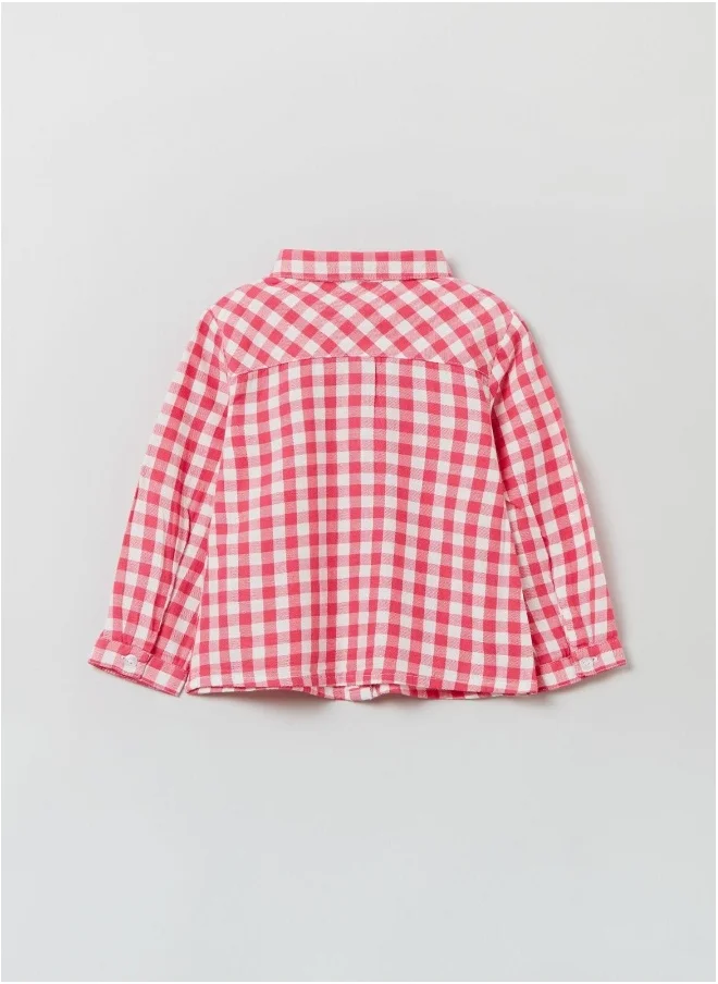 او في اس Ovs Check Cotton Shirt