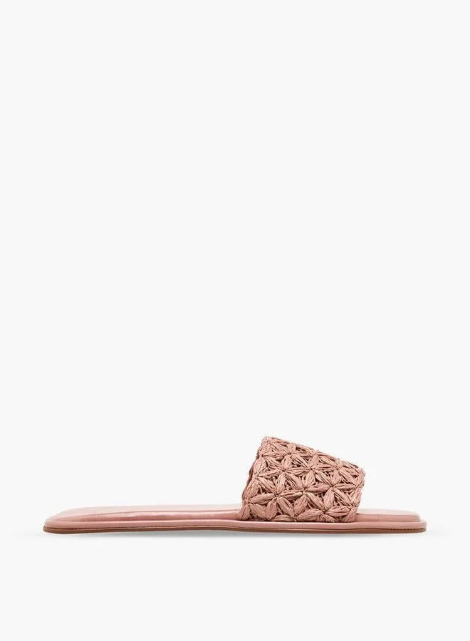 سيليست Women Weave Textured Slide Sandals