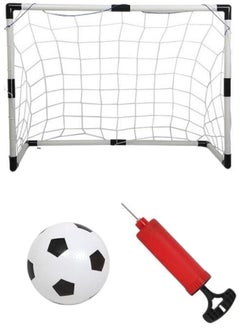 Toy Box Sports Mini Soccer Goal Set - Backyard + Indoor Mini Net + Ball Set with Pump - Portable Folding Football Goal Set for Kids 110x80x42cm  - Image 2