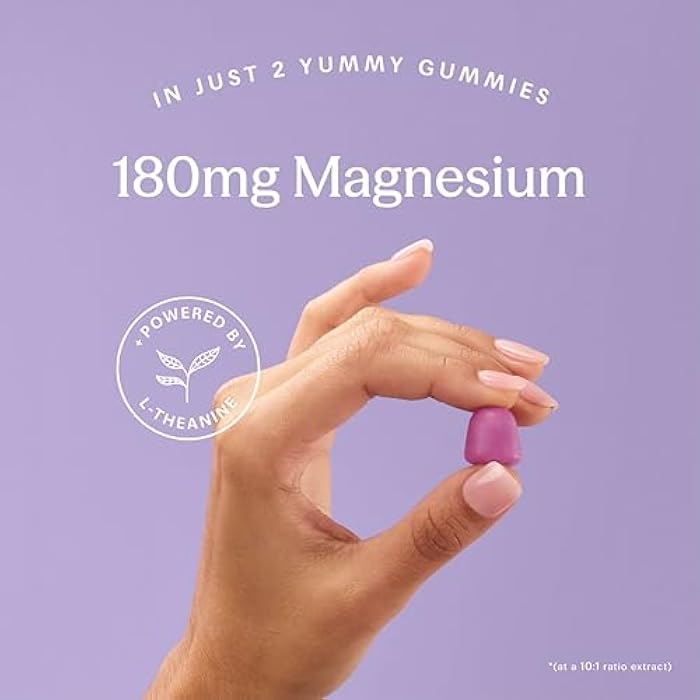 TRIP Magnesium Citrate Gummies Infused with L Theanine, Vegan, Sugar Free Magnesium Supplement for Adults, 180mg per Serving, On The Go Gummy, Wild Berry Flavor, 1 Bag - 60 Count - Image 3