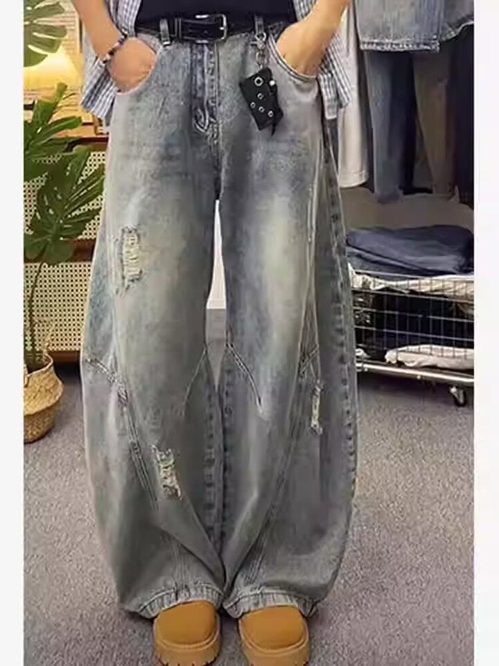 Unisex Casual Daily Denim Jeans - Image 1