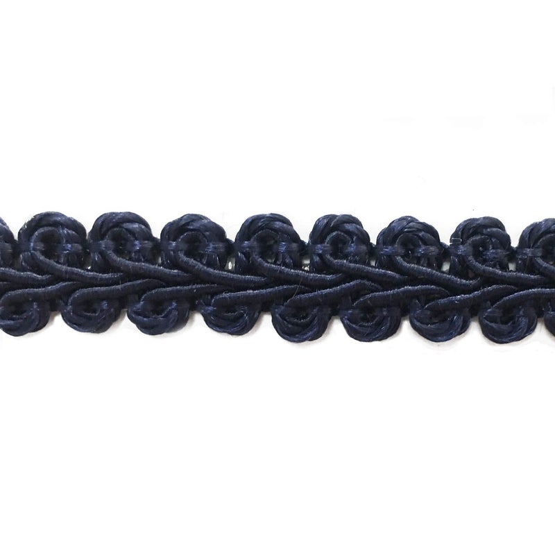 BEL AVENIR Braid Trim 12 inch 136 Yards French Gimp Basic Sewing Polyester DIY Crafts Costume Home Decorative Blue