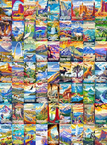 Cross & Glory Cross Glory Grand Tour of Americas National Parks 1000 Piece Jigsaw Puzzle for Adults Scenic Travel Puzzle Perfect for Puzzle Enthusiasts - Image 1