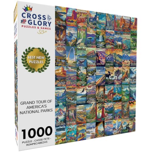 Cross & Glory Cross Glory Grand Tour of Americas National Parks 1000 Piece Jigsaw Puzzle for Adults Scenic Travel Puzzle Perfect for Puzzle Enthusiasts - Image 5