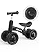 BABELIO Baby Balance Bike for 1 Year Old Boys Girls 1036 Month Toddler Balance Bike 4Wheel OffRoader Design Adjustable Seat Handlebar Black - Image 3