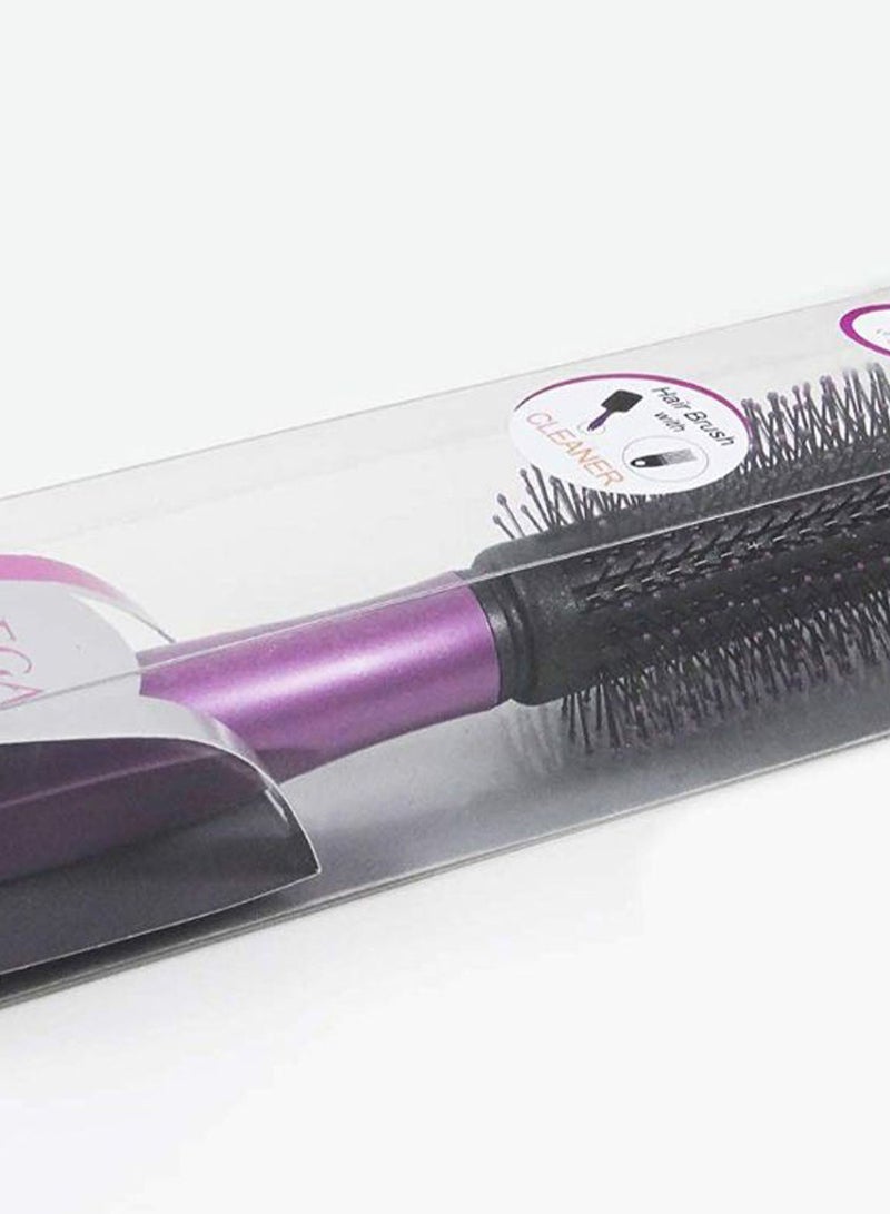 NIBEMINENT Round Brush With Cleaner Black/Pink - Image 2