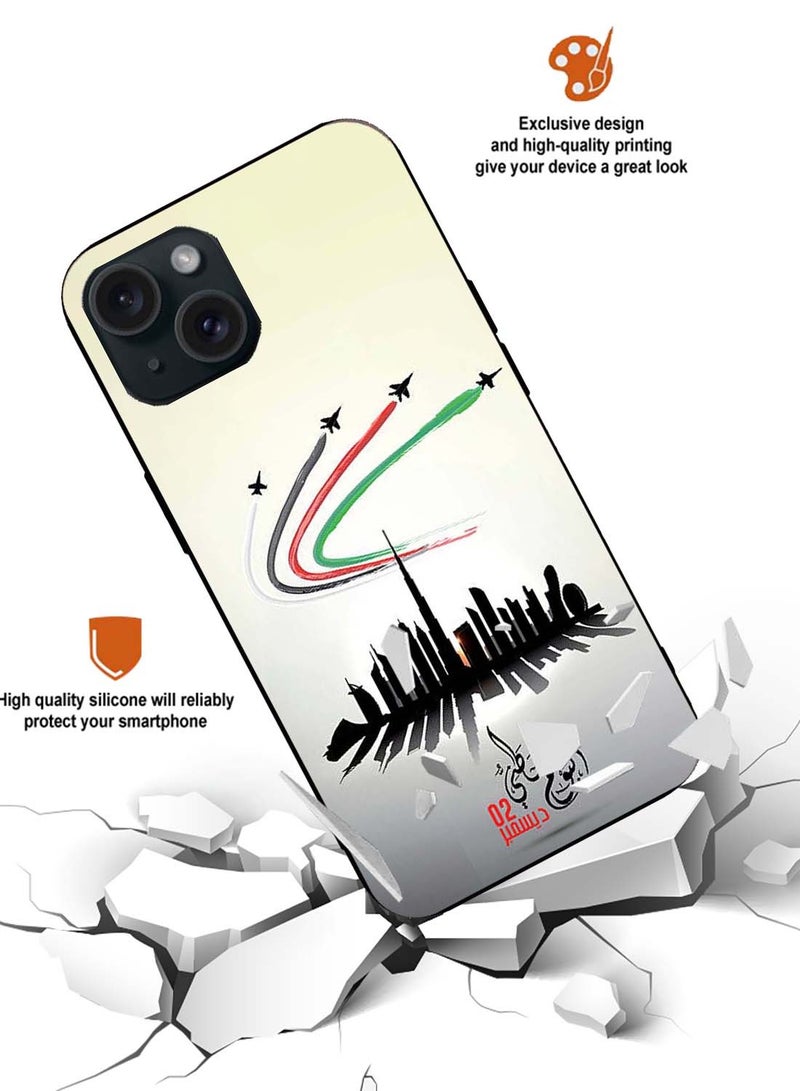 Service Zone Protective Mobile Back Cover Happy UAE National Day For iPhone 15 Plus - Image 3