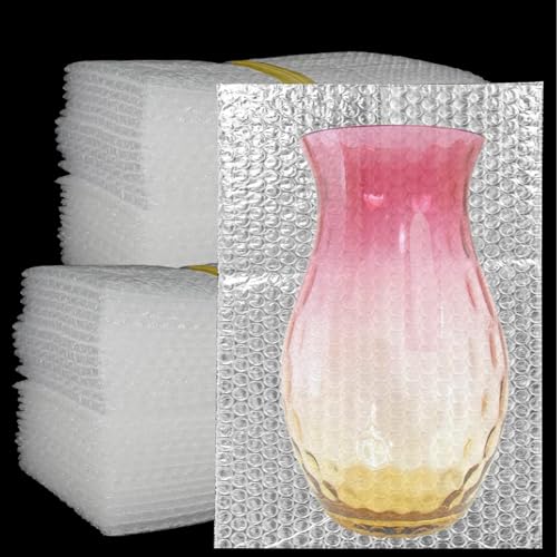 EVANCENT 50Pcs Clear Bubble Out Bags, 12”x16” Bubble Pouches Bags for Shipping, Double Wall Cushioning Wrap Pouch for Moving Packaging Storage Fragile China Dishes Electronic Item - Image 1