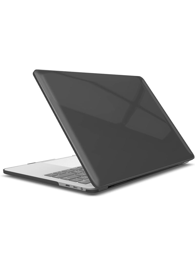 Hard Shell Case Protective Snap On Cover Compatible with Apple MacBook Pro 15 inch 2019 2018 2017 2016 Release A1990 A1707 with Touch Bar and Touch ID (Crystal Black) - Image 3