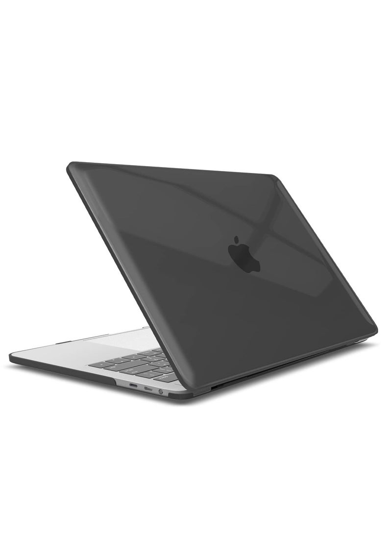 Generic - Hard Shell Case Protective Snap On Cover Compatible with Apple MacBook Pro 15 inch 2019 2018 2017 2016 Release A1990 A1707 with Touch Bar and Touch ID (Crystal Black) - Image 1