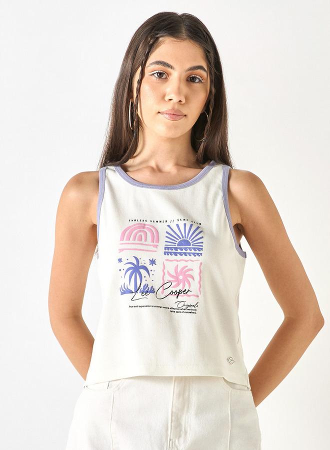 لي كوبر تيشيرت بلا أكمام بطبعات جرافيك من لي كوبر - Image 1