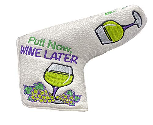 Giggle Golf “Putt Now Wine Later” Golf Club Headcovers. Blade, Mallet & Hybrid Covers. Wine Lover Golf Accessories - Women’s & Men’s Novelty Headcovers. (for Blade) - Image 5
