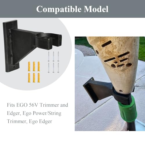WFCYX Premium Heavy-Duty Wall Hanging Holder for Garden Power Tools, Garage Storage Organizer, Storage Hooks for Trimmer, Holds up to 300lbs, Fits EGO 56V Trimmer and Edger, Ego Power/Edger(2Pcs/6-Hole) - Image 3