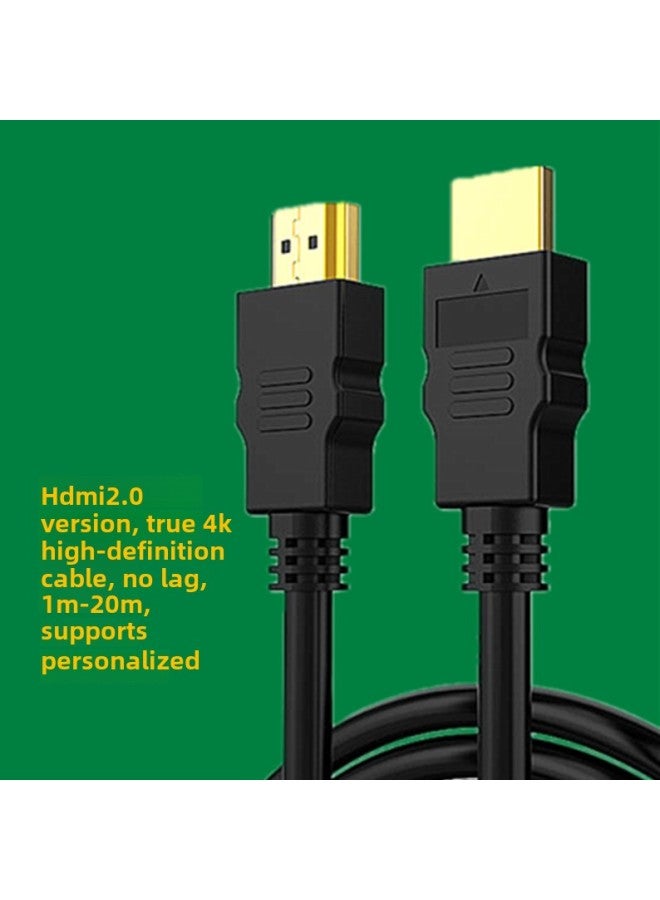 Hdmi2.0 Version 4K HD Line 4k60HZ TV Computer Set-top Box Display Video Data Cable-Color:Black-Line Length:10M - Image 1