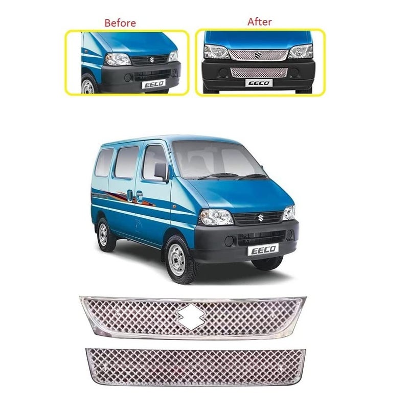 ModifyStyle Bentley Style Front Grill Suitable for Maruti Suzuki Eeco (All Models) (2pc) - Image 2