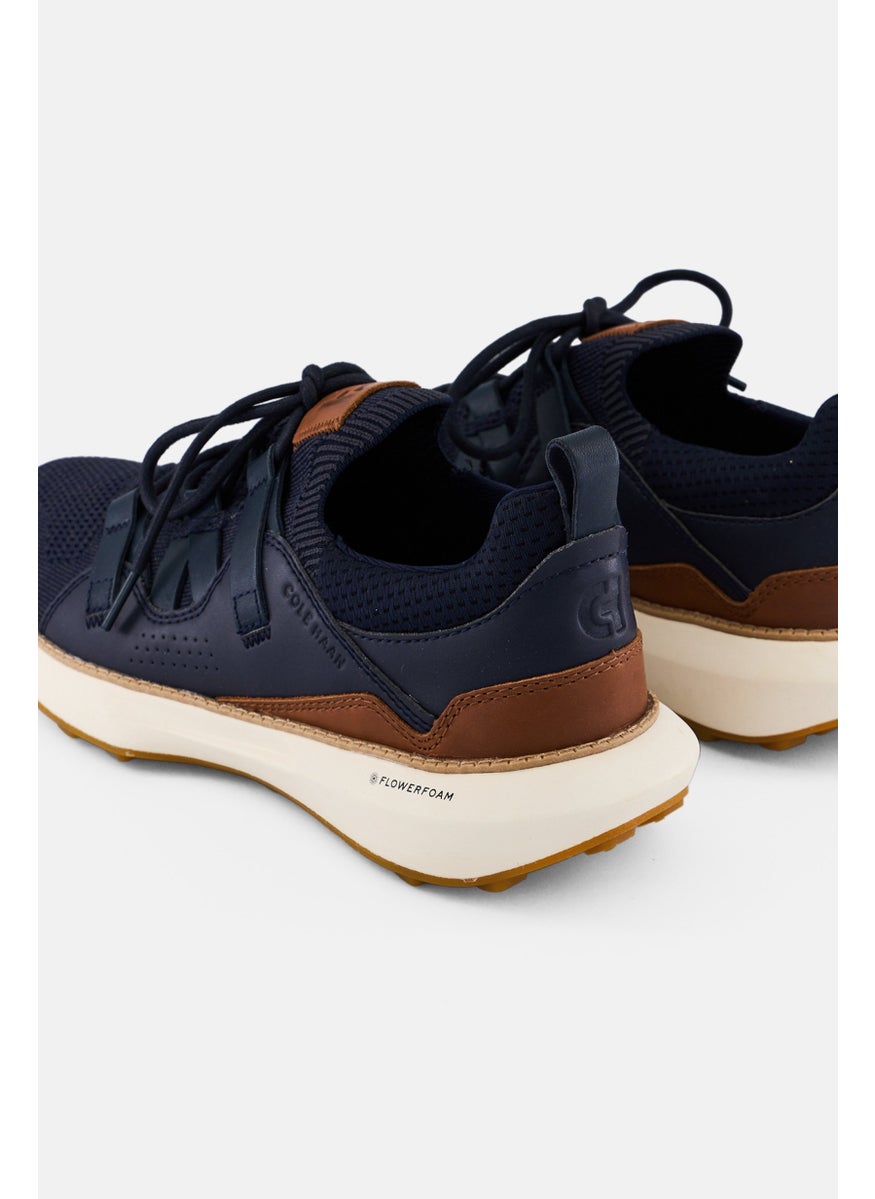 COLE HAAN Men Medium Grnd Motion Stitch Lace Up Outdoor Shoes, Navy  - Image 2