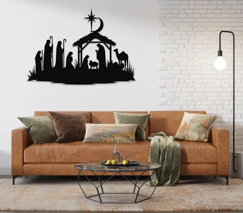 BLIND SHOP Nativity Wall Decor Nativity Nativity Scene Nativity Art Nativity Wall Art Jesus Jesus Art Christian Christian Art Wall Art Gift - Image 2