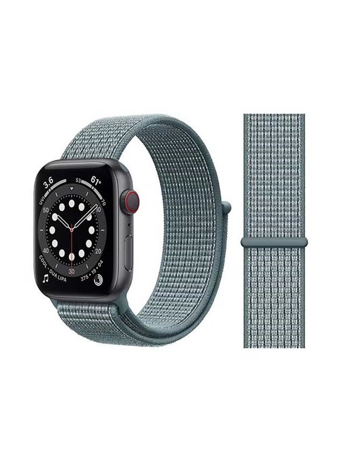 CHENYA Nylon Band Compatible with Apple Watch 42mm 44mm 45mm iWatch 6/SE/5/4/3/2/1 Strap, Fit for iPhone Watch Band Women Men Stretchy Elastic Braided Ventilate Bracelet(Celestial Teal) - Image 1