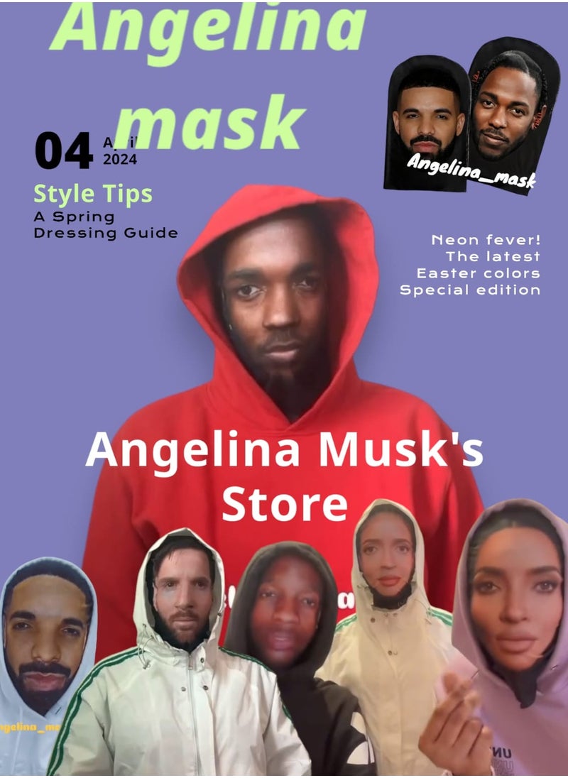 Angelina_mask - Kim Kardashian celebrity mask masquerade mask - Image 1