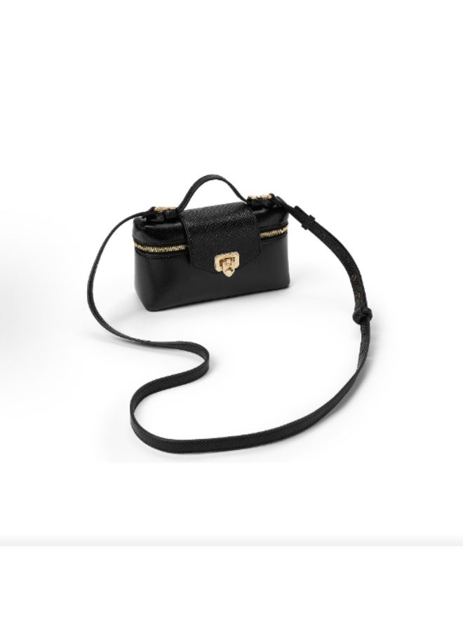Charles & Keith Arwen Top Handle Vanity Bag u0026 Crossbody Bag - Black - Image 3