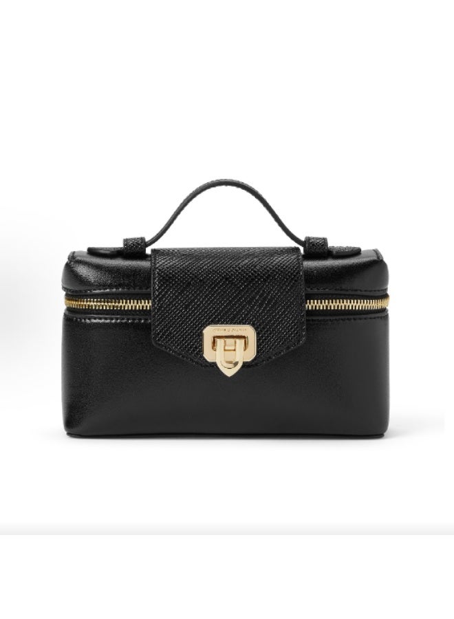 Charles & Keith Arwen Top Handle Vanity Bag u0026 Crossbody Bag - Black - Image 1