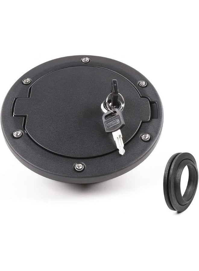 JeCar JeCar Fuel Door Cover Locking Gas Cap Cover for 2007-2018 Jeep Wrangler JK & Unlimited  - Image 4