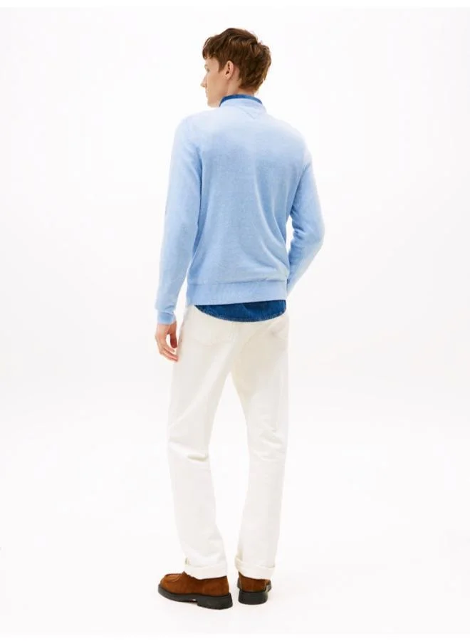 TOMMY HILFIGER Flag Embroidery Crew Neck Jumper