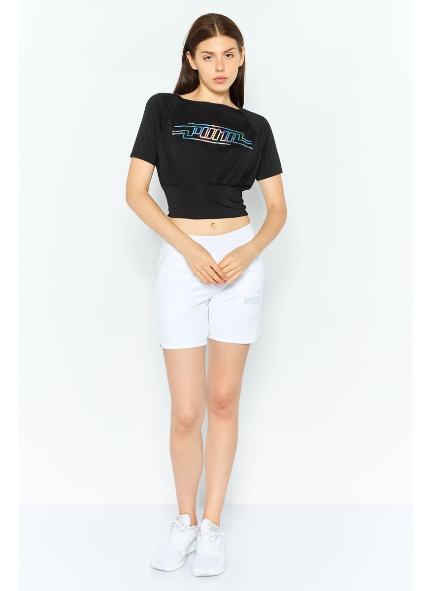 PUMA Women Sportswear Fit Short Sleeve Training Top, Black  - Image 3