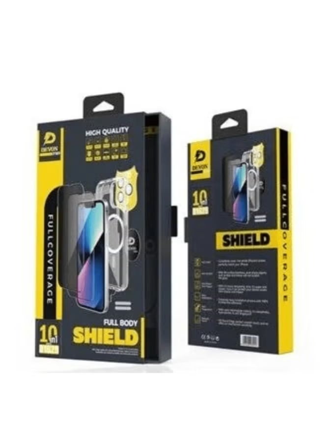 Devon iPhone 17 Protection (Privacy Cover) MagSafe 10in1 Package [iPhone Protection Package] The strongest complete protection for your phone ever